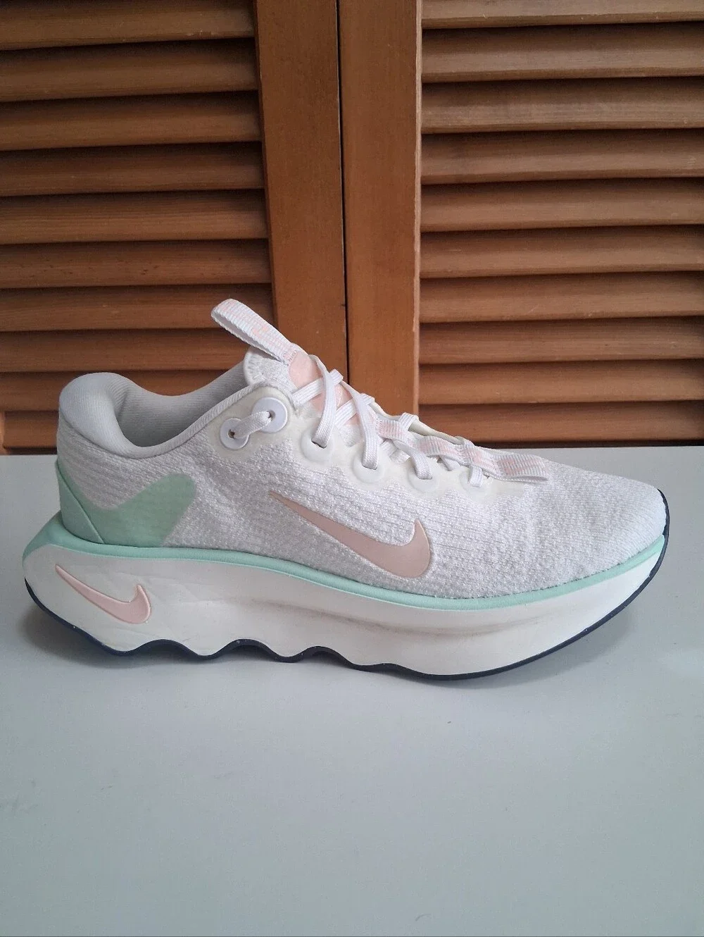 Nike Women's Motiva Walking Shoes | White/Mint Foam/Sail/Sunset Size: 6.5